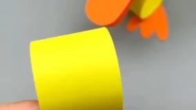 کاردستی جوجه اردک با کاغذ رنگی