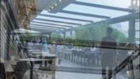 نصب و اجرای سقف تاشو کافه رستوران باغ رستوران