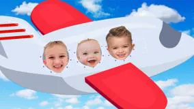 برنامه کودک ولاد و نیکیتا سفر با هواپیما - ولاد و نیکی - بازی و سرگرمی با مادر