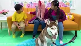 برنامه کودک جینی و الکس: بازی با سگ‌های هاسکی
