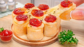 آموزش آشپزی: پیتزا تورتیلا رولی