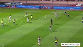 خلاصه بازی الطائی 0-2 النصر