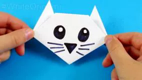 ساخت کاردستی گربه کاغذی