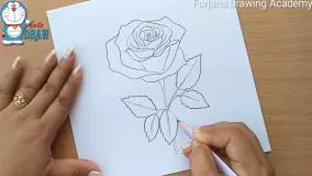 نقاشی گل رز
