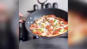 درست کردن پیتزا ساده و سریع️️
