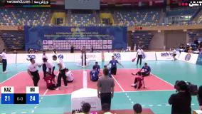 خلاصه والیبال نشسته ایران 3-0 قزاقستان