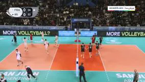 خلاصه والیبال فرانسه 3-1 ایران