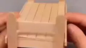 ساخت تخت با چوب بستنی