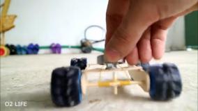 ساخت ماشین با آرمیچر و چوب بستنی