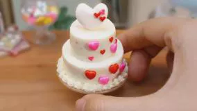 کیک خامه ای مینیاتوری