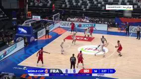 خلاصه بسکتبال فرانسه 82-55 ایران