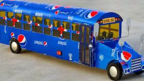 ساخت کاردستی - اتوبوس مدرسه با قوطی پپسی
