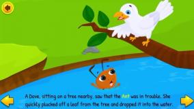 مورچه و کبوتر یک داستان: کوتاه انگلیسی برای کودکان