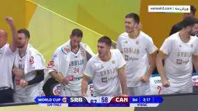 خلاصه بسکتبال صربستان 95 -86 کانادا