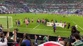 عذرخواهی بازیکنان ژاپنی از هواداران پس از باخت مقابل عراق | جام ملتهای آسیا